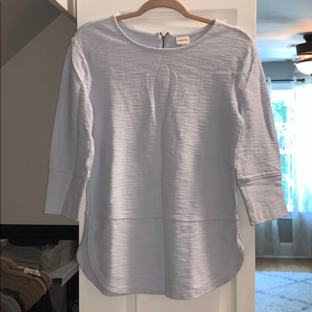 Baby Blue Quarter Sleeve Tee